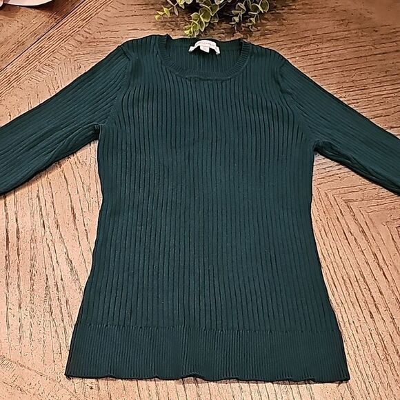 Emerald green long sleeve top PL Madison Grey - Picture 12 of 12